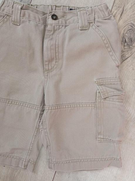 Chlapčenské béžové rifľové kraťasy h&m (4-5 r.), h&m,110