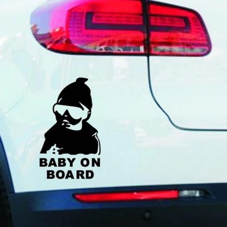 Nálepka na auto baby on board,