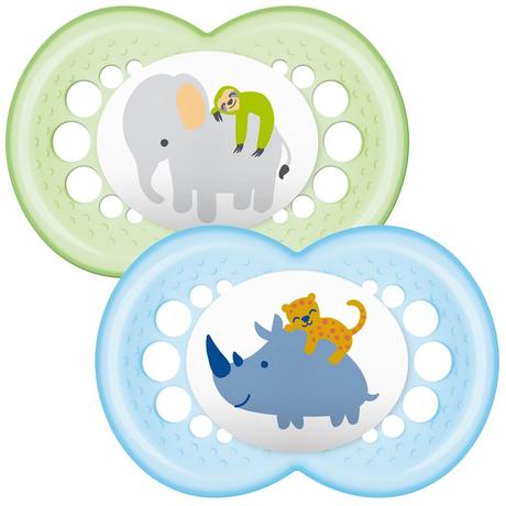 Mam silikónový cumlík original nature 2 ks, 6m+, mam