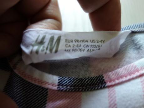 Šaty h&m 98/104, h&m,98