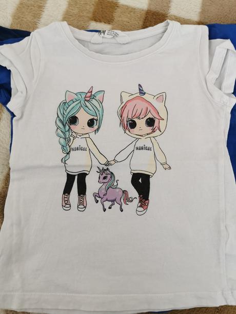 Tričká 3ks, h&m,104