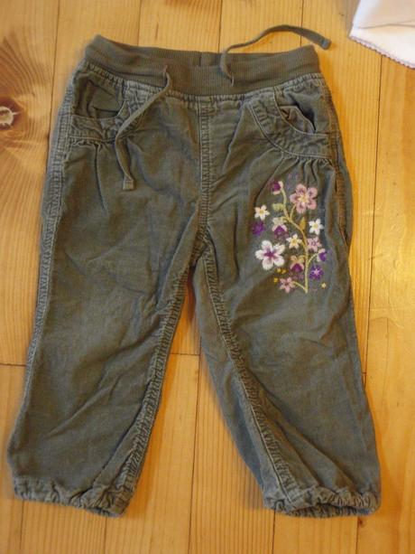 Menčestrové nohavice pre 12 - 18m, h&m,86