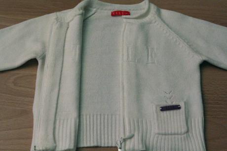 Elle svetrík, kvalitný na zips, ako nový, 9 m., 74