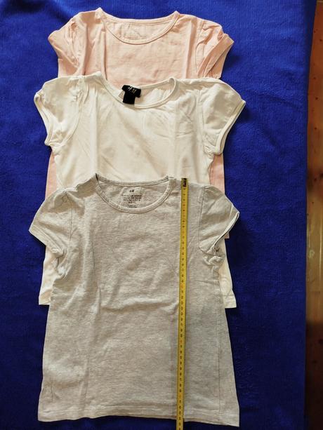 Jednofarebné tričká, h&m,122