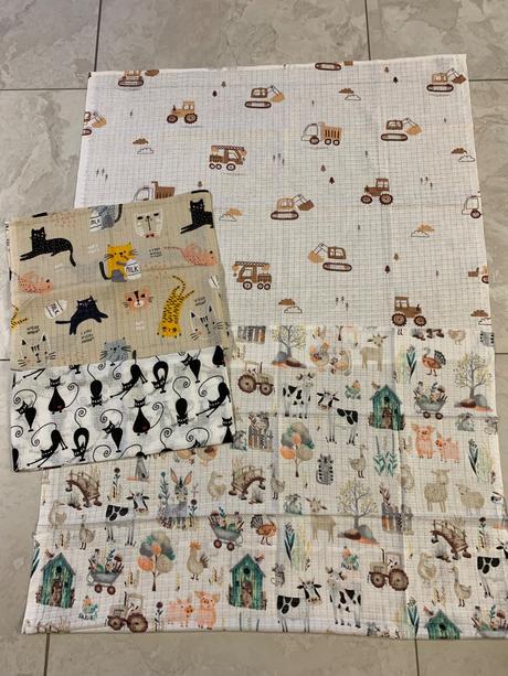 Nové bavlnené plienky,