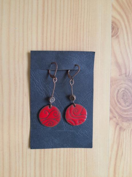 Smaltované náušnice,