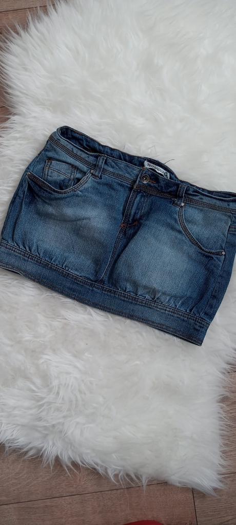 Riflová sukňa, terranova,m