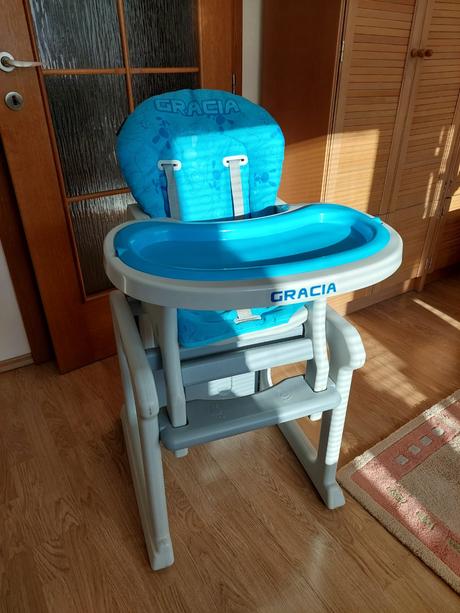 Detská jedálenská stolička gracia 2v1, 