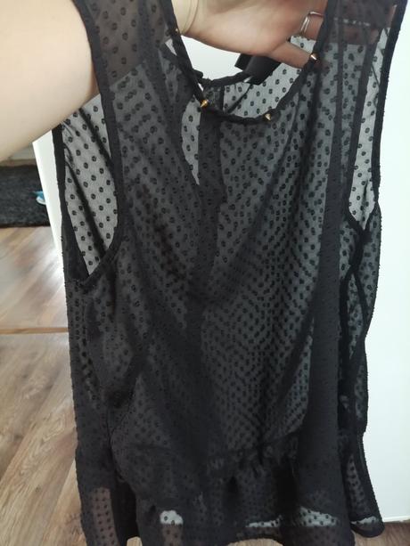 Priehľadný top, h&m,38