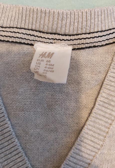 Svetrík sivý h&m 68, h&m,68