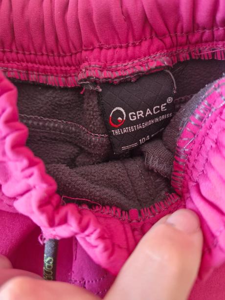 Softshellové nohavice, grace,104