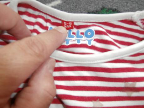 Tričko s dlhým rukávom hello kitty, h&m,116