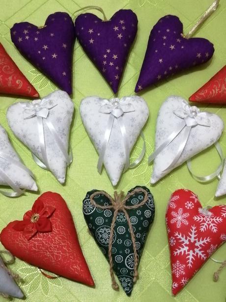 Srdiečka s vianočným motívom, 