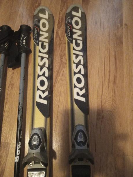 Lyze 140 cm rossignol, viazanie rossignol + palice, rossignol,140-149 cm