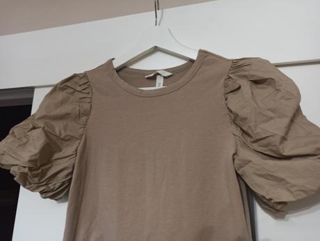 Tričko s balonovými rukávmi, h&m,s