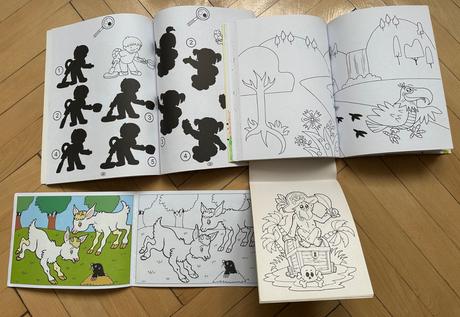 4 omaľovánky pre deti za 3eur,