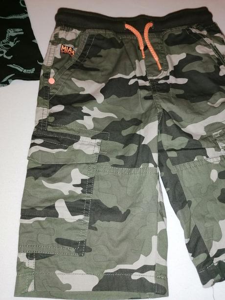 Maskáčové t-rex 2 tričká a šortky, 122