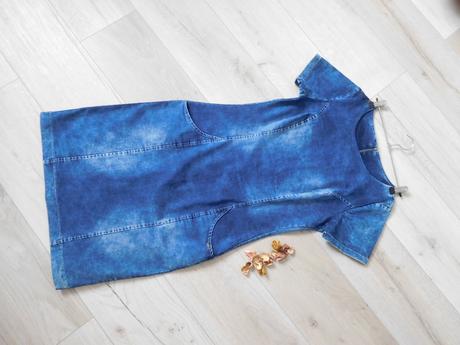 Šaty riflové, m , pružné, m