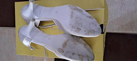 Biele (svadobné) lodičky, veľ. 35, 35