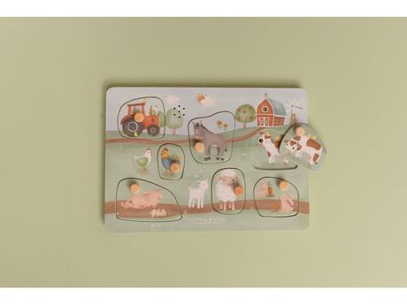 Little dutch vkladacie puzzle so zvukom farma,