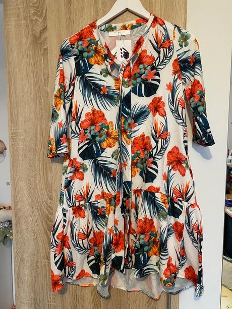 Šaty / košeľa / predĺžené tričko, s