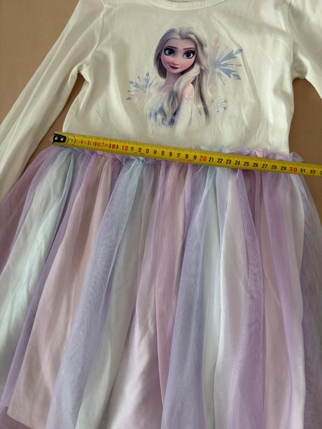 Šaty s tylovou sukňou v. 122/128, h&m,122