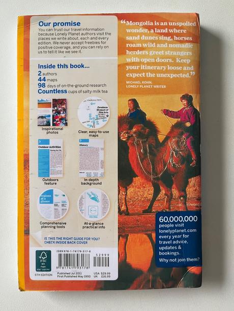 Lonly planet mongolia, 