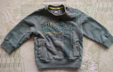 Zelená mikina s motívom, sarabanda, 74-80 cm, 80