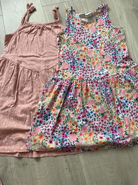 Letné ramienkove saty 122/128, h&m,122