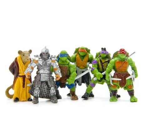6ks figúrky ninja korytnačky,