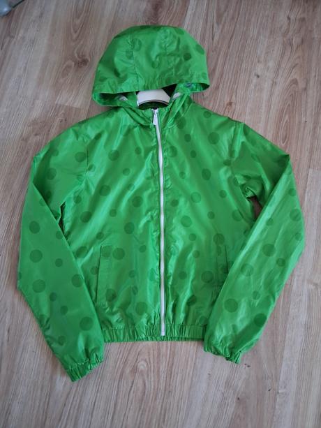 Zelená guľkovaná bunda, m