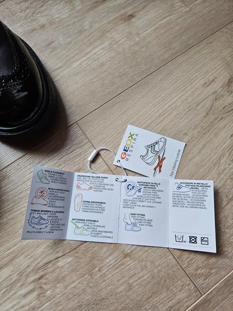 Kožené poltopánky oxford brogue geox respira, geox,38