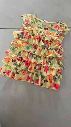 Tričko s motýľom 110/116, h&m,110