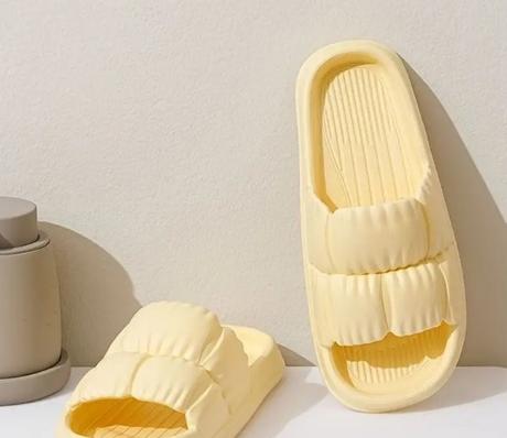 Krásne šlapky-blede žlte, 38