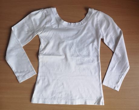 Biele slim tričko s 3/4-vými rukávmi zn. zuppa, 128