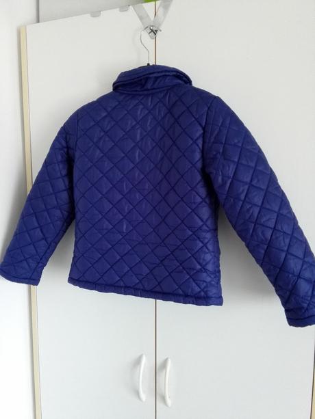 Kabátik modry presivany cnd vel. 122 cm, 6-7 rokov, 122