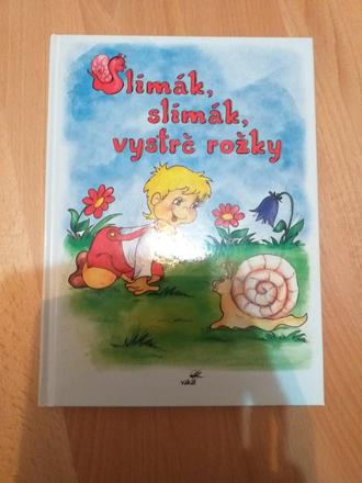 Detská knižka slimák,