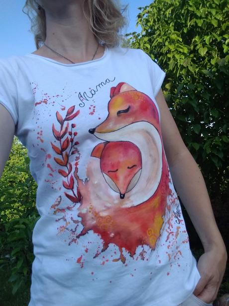 Maľované tričko mama, l / m / s / xl / xxl