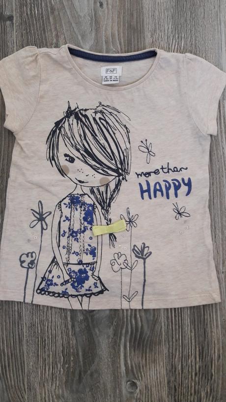 Tričko s dievčatkom, f&f,98