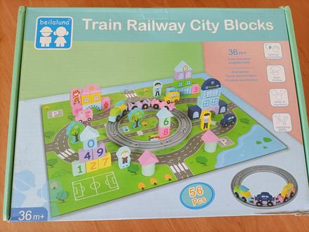 Drevené kocky a vláčik, 