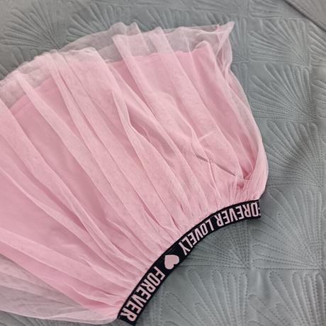 Ružová tylová suknička, 152