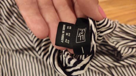 Dámske pásikavé tričko, f&f,42