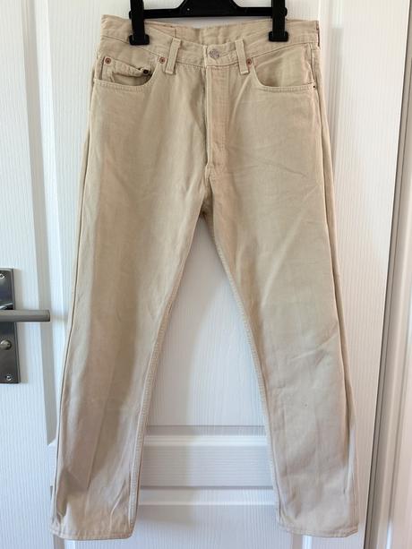 Levi's 501 vintage béžové bavlna,, levis,l