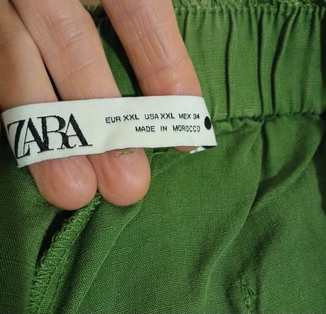 7/8 ľanové nohavice zara, zara,xxl