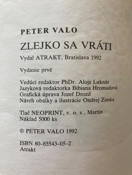 Zlejko sa vráti peter valo (1992),