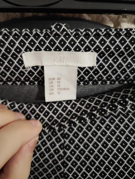 Tenké vzorované nohavice h&m, h&m,xl