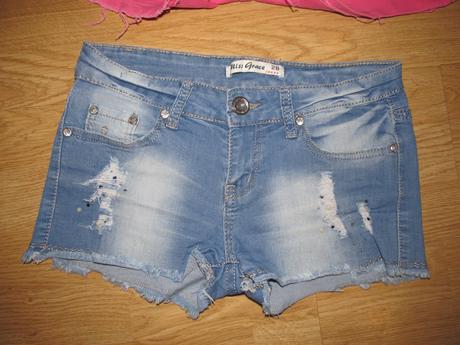Rifľové šortky v. 28 asi s-ko, 28