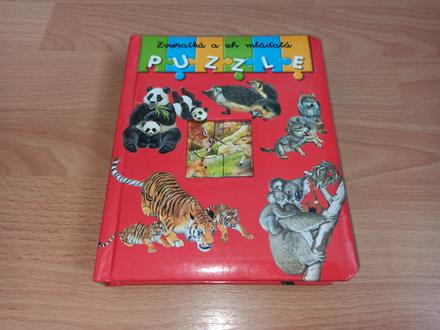Zvieratka a ich mladata puzzle kniha,