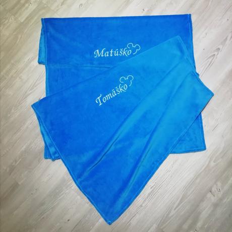 Letná deka s menom,