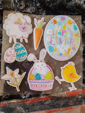 Velkonocna dekorácia na okno,